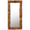 Espejo de pared de madera maciza reciclada 60x120 cm