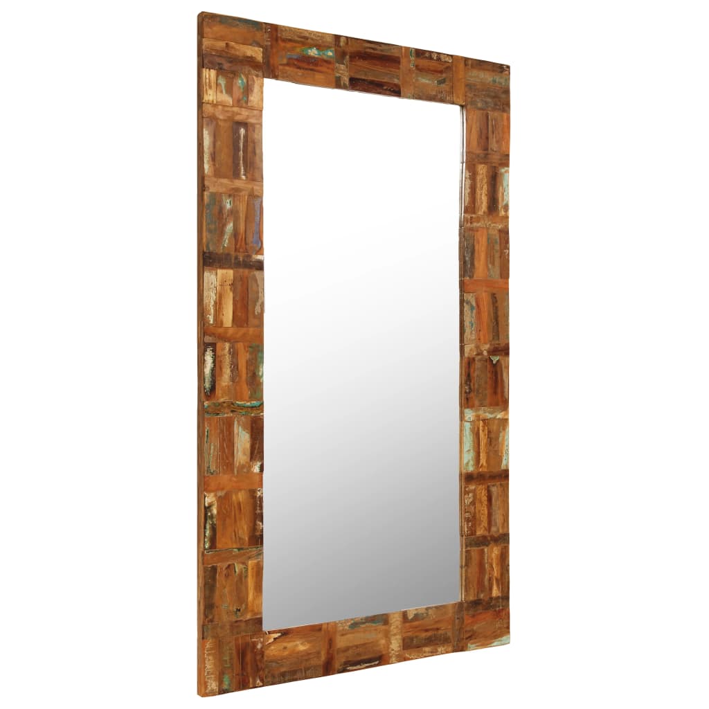 Espejo de pared de madera maciza reciclada 60x120 cm