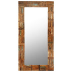 Espejo de pared de madera maciza reciclada 60x120 cm