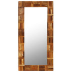 Espejo de pared de madera maciza reciclada 60x120 cm