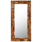 Espejo de pared de madera maciza reciclada 60x120 cm
