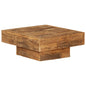 Mesa de centro 3 cajones madera maciza reciclada 100x50x35 cm