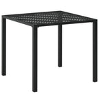 Mesa de jardín de acero gris oscuro 150x90x72 cm