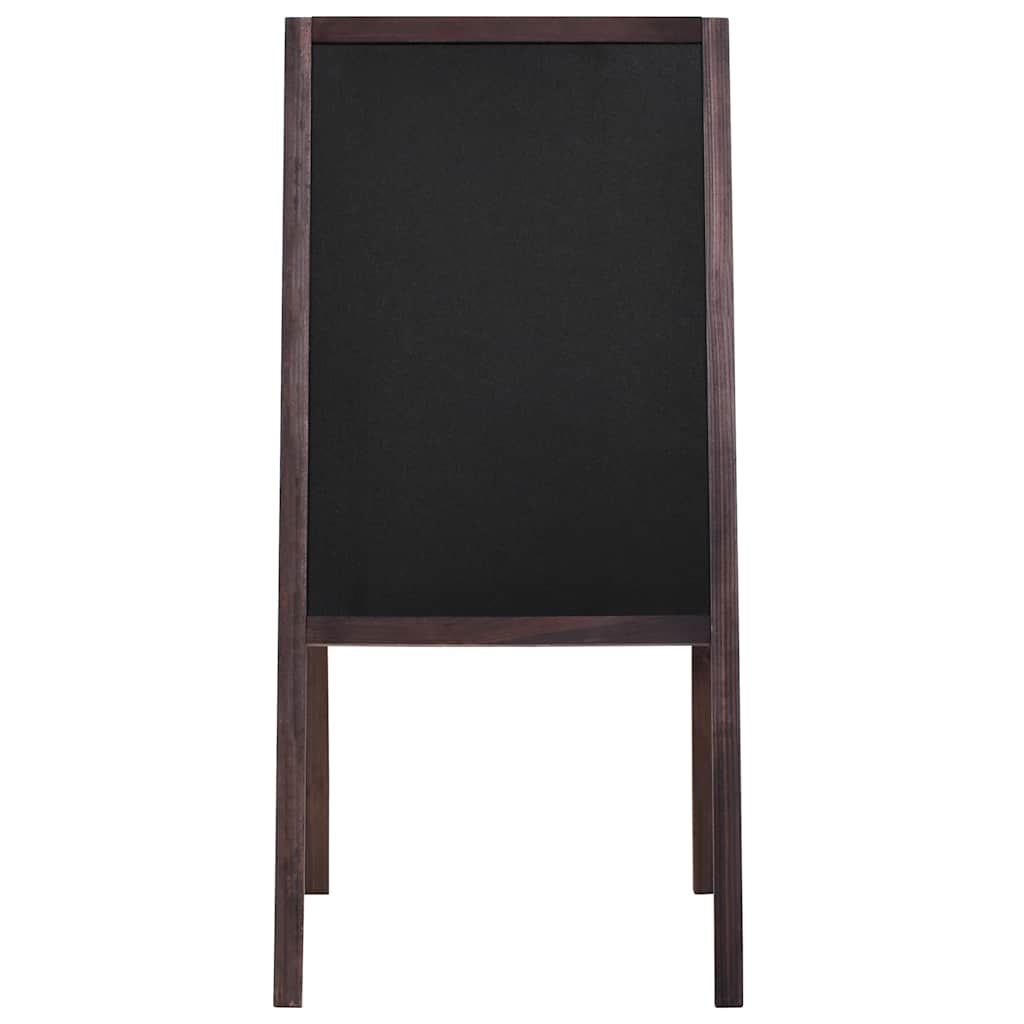 Pizarra de pie de doble cara madera de cedro 40x60 cm