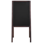 Pizarra de pie de doble cara madera de cedro 40x60 cm