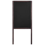 Pizarra de pie de doble cara madera de cedro 40x60 cm