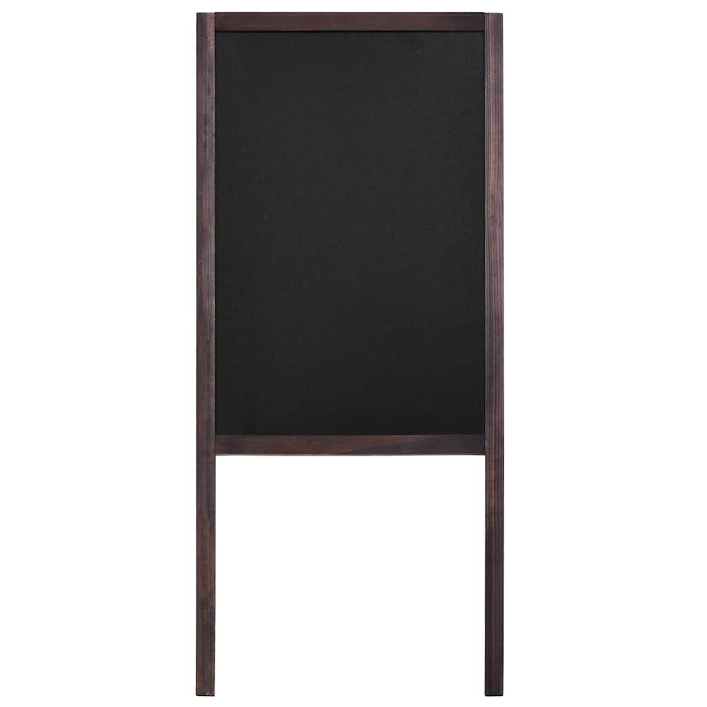 Pizarra de pie de doble cara madera de cedro 40x60 cm