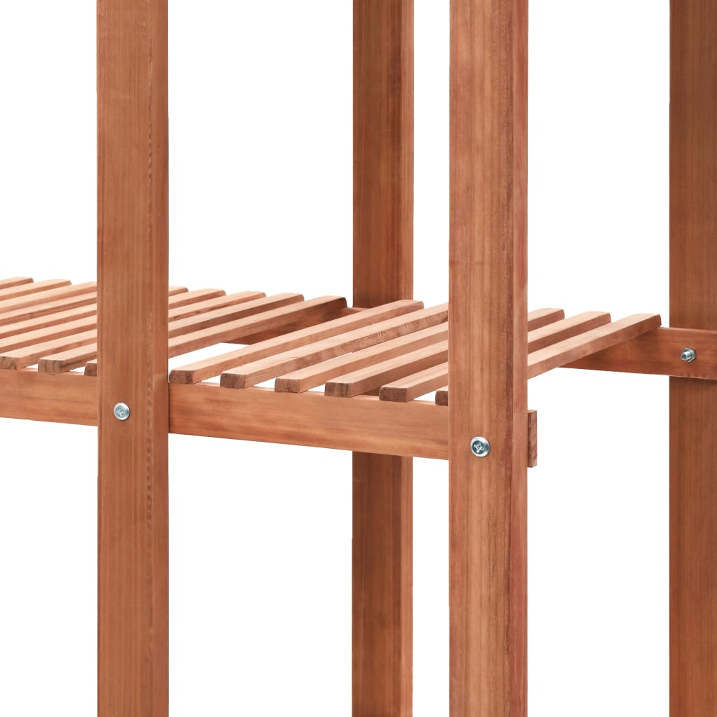 Soporte para plantas de madera de cedro 86x36x139 cm
