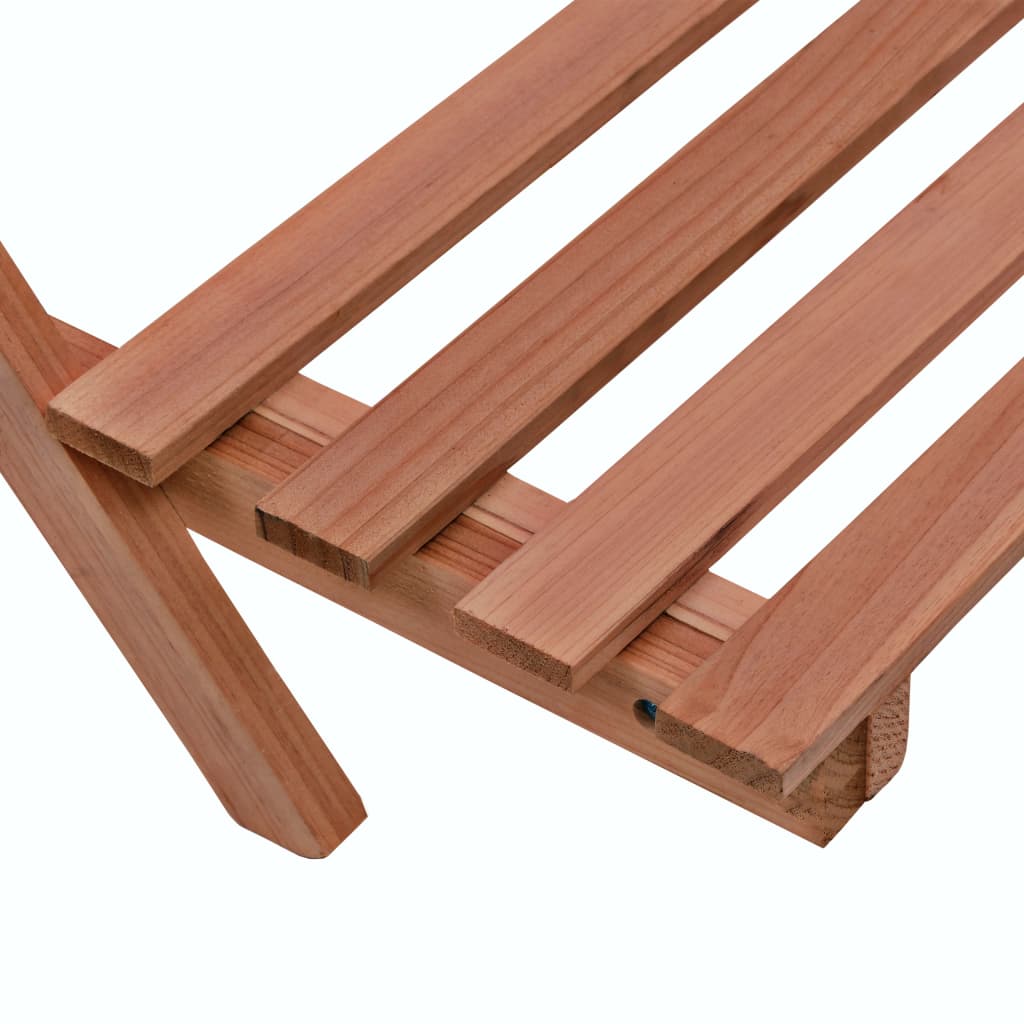 Soporte de plantas 3 niveles de madera de cedro 48x45x40 cm