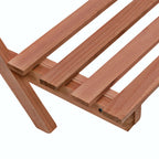 Soporte de plantas 3 niveles de madera de cedro 48x45x40 cm