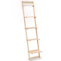 Estante de pared escalera madera de cedro 41,5x30x176 cm