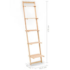 Estante de pared escalera madera de cedro 41,5x30x176 cm