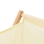 Cesto de ropa sucia madera de cedro y tela beige 42x41x64 cm