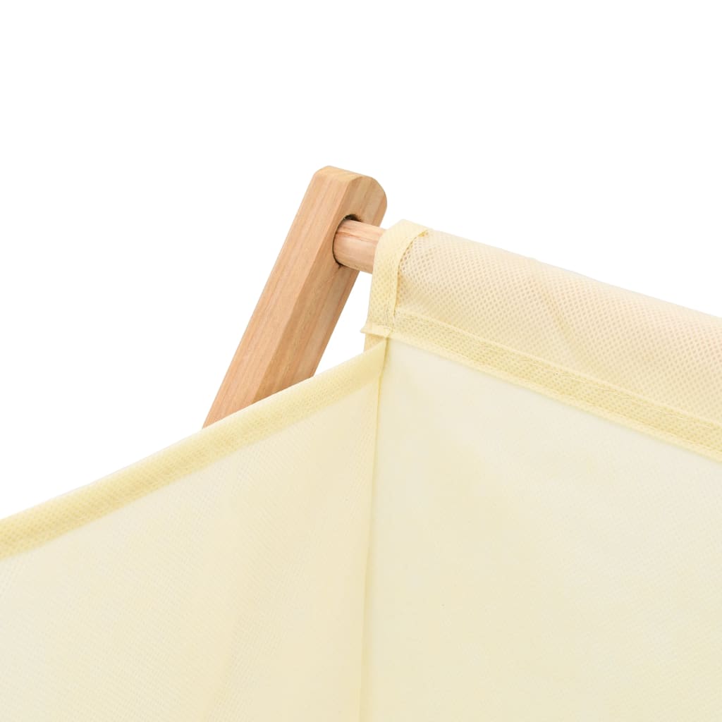 Cesto de ropa sucia madera de cedro y tela beige 42x41x64 cm