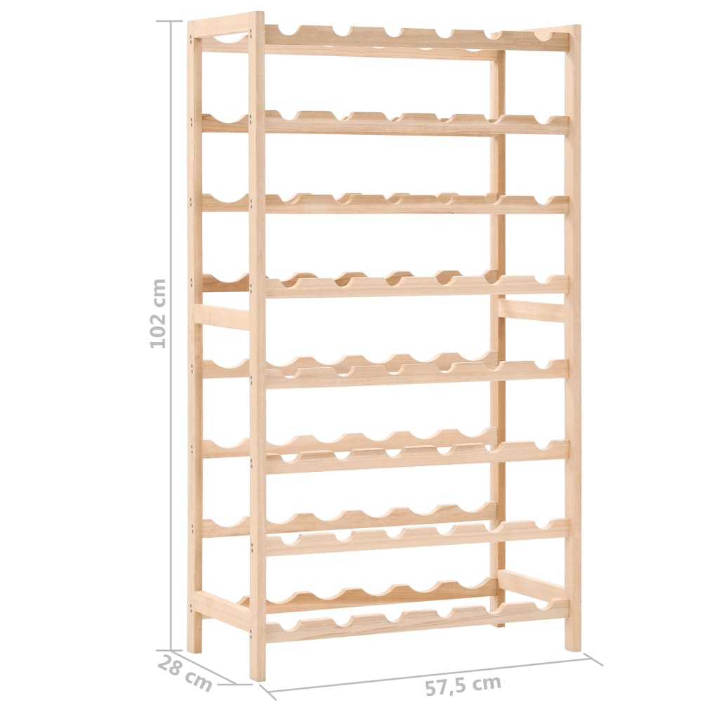 Botellero de madera de cedro 57,5x28x102 cm
