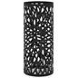 White steel leaf design umbrella stand