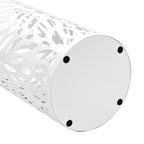 Paragüero diseño de hojas acero blanco
