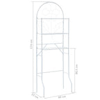 Estante para inodoro blanco 60x33x174 cm