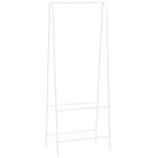 Perchero de ropa blanco 59x35x150 cm