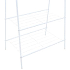 Perchero de ropa blanco 59x35x150 cm