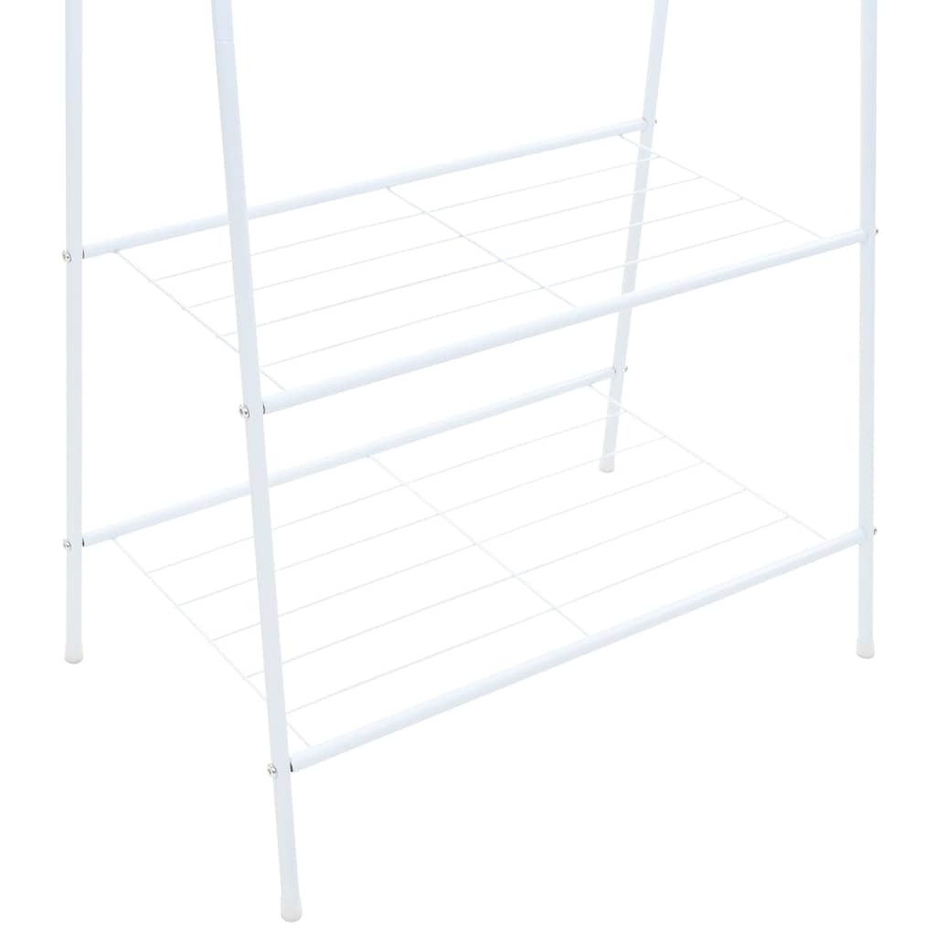 Perchero de ropa blanco 59x35x150 cm