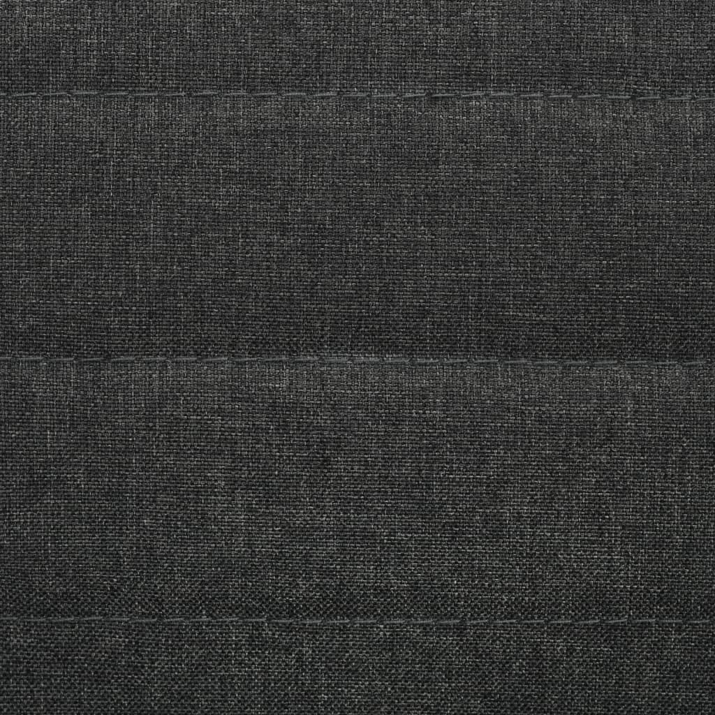 Sillas de comedor 2 unidades tela gris oscuro