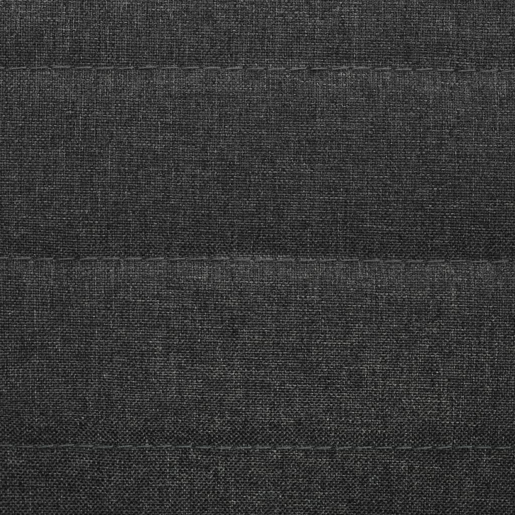 Sillas de comedor 4 uds madera maciza de caucho y tela gris