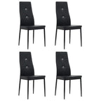Sillas de comedor 2 unidades cuero sintético blanco