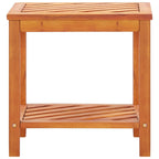Mesa auxiliar de madera maciza acacia 45x33x45 cm