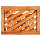Mesa auxiliar de madera maciza acacia 45x33x45 cm