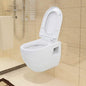 White Ceramic Wall Mounted Toilet