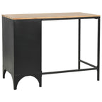 Escritorio con pedestal madera abeto y acero 100x50x76 cm