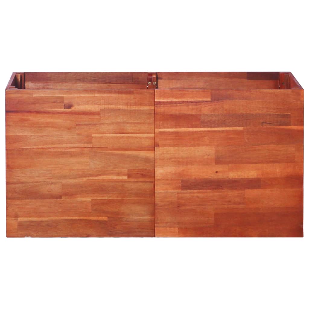 Arriate de madera de acacia 100x50x50 cm