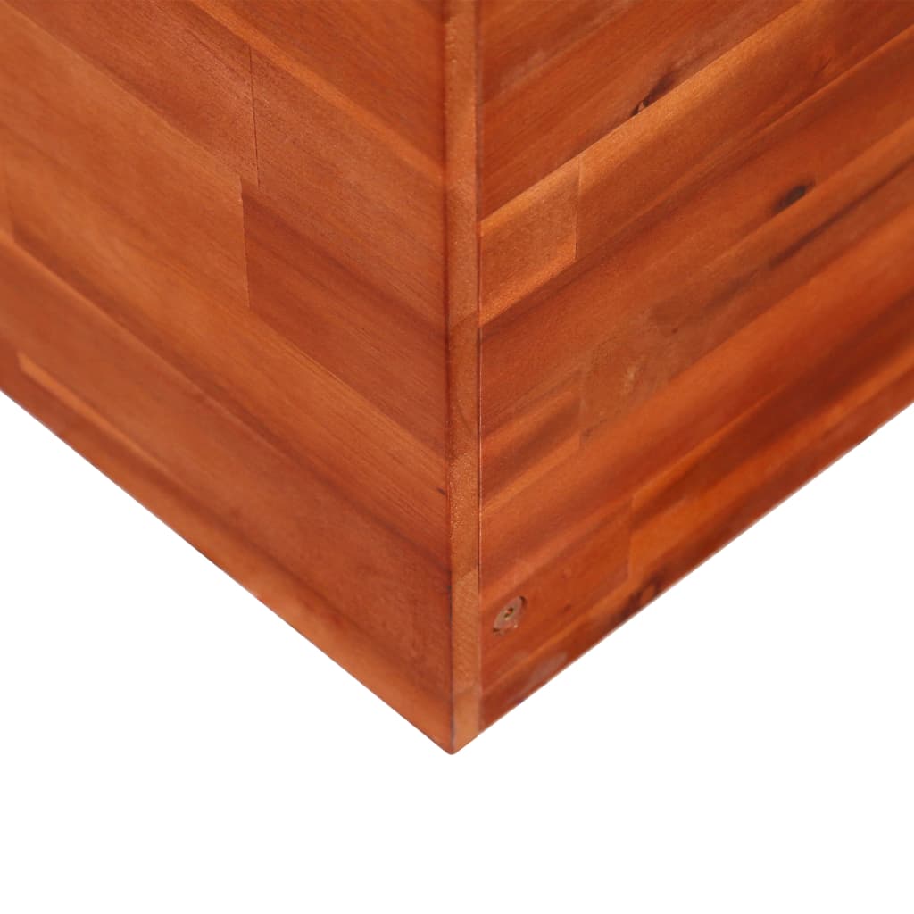 Arriate de madera de acacia 100x50x50 cm