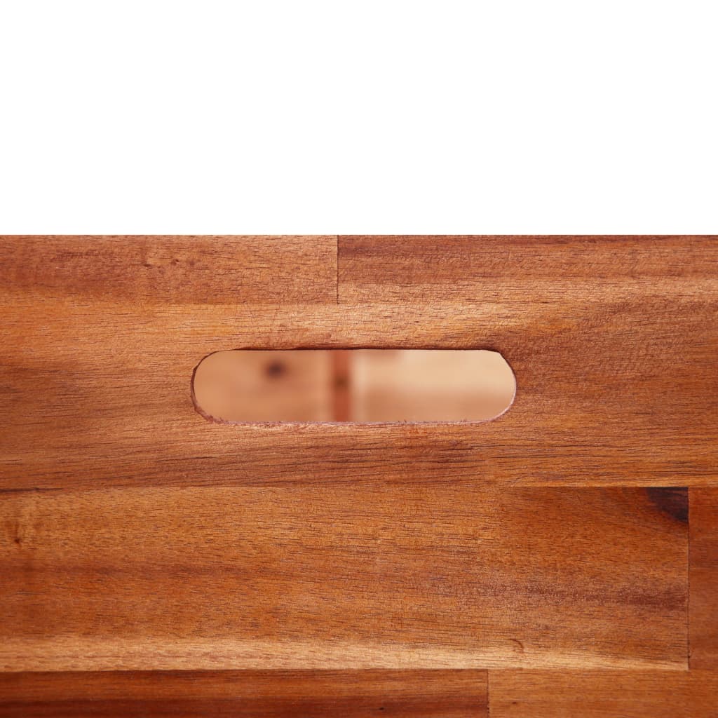 Arriate de madera de acacia 100x50x50 cm