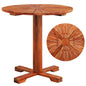 Mesa para esplanada de bistrô em madeira maciça de acácia 70x70 cm