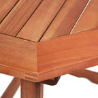 Set mesa y sillas bistró de jardín 2 pzas madera maciza acacia