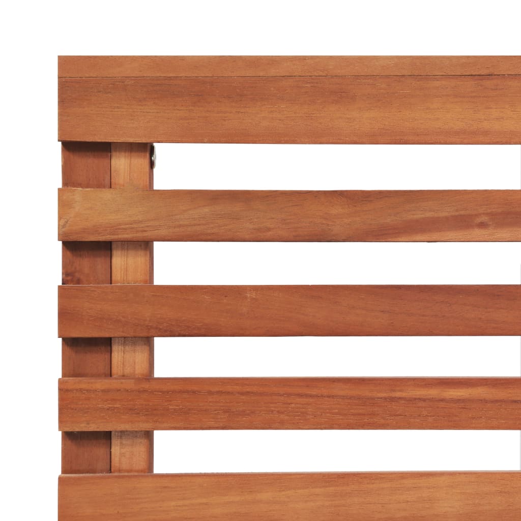 Set mesa y sillas bistró de jardín 2 pzas madera maciza acacia