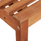 Set mesa y sillas bistró de jardín 2 pzas madera maciza acacia
