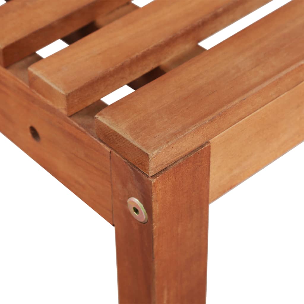 Set mesa y sillas bistró de jardín 2 pzas madera maciza acacia