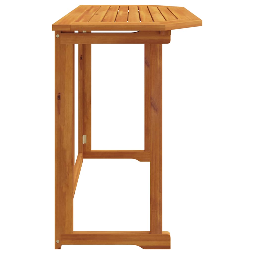 Mesa para terraza bistró madera maciza de acacia 90x50x75 cm
