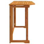Mesa para terraza bistró madera maciza de acacia 90x50x75 cm