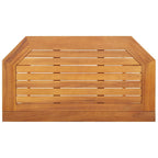 Mesa para terraza bistró madera maciza de acacia 90x50x75 cm