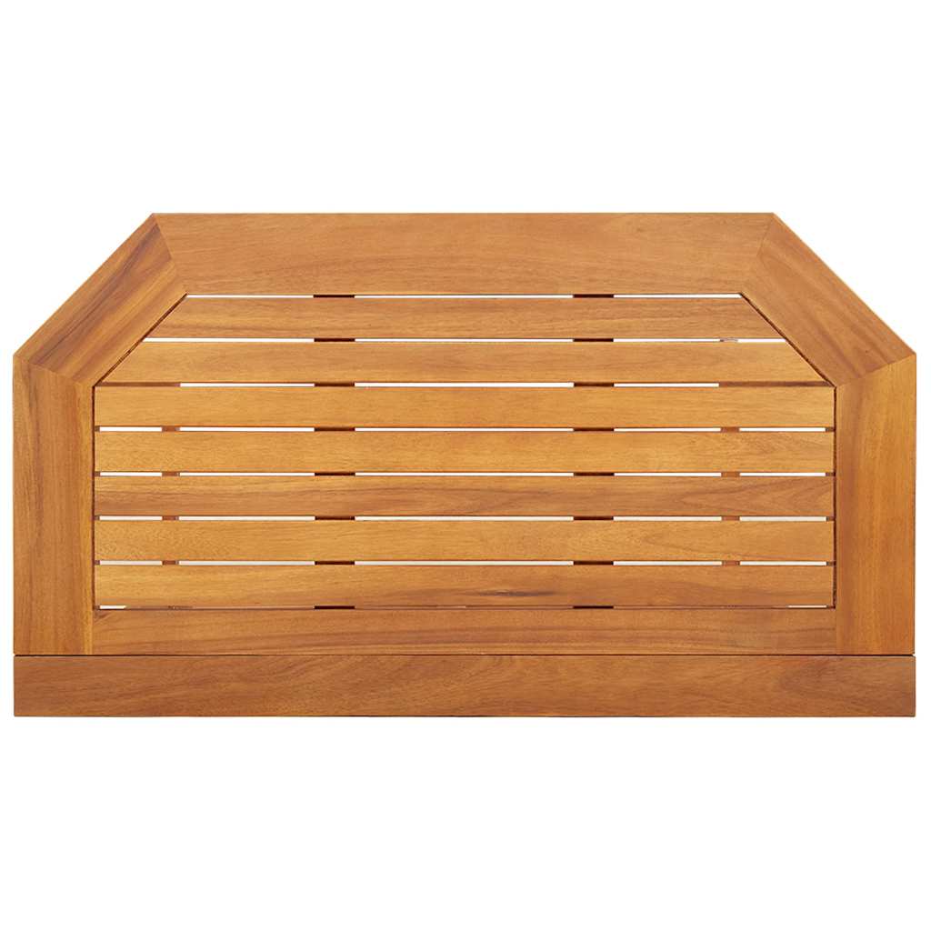 Mesa para terraza bistró madera maciza de acacia 90x50x75 cm