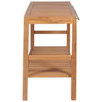Mueble de lavabo tocador madera de teca maciza 132x45x75 cm