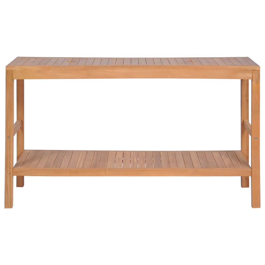 Mueble de lavabo tocador madera de teca maciza 132x45x75 cm