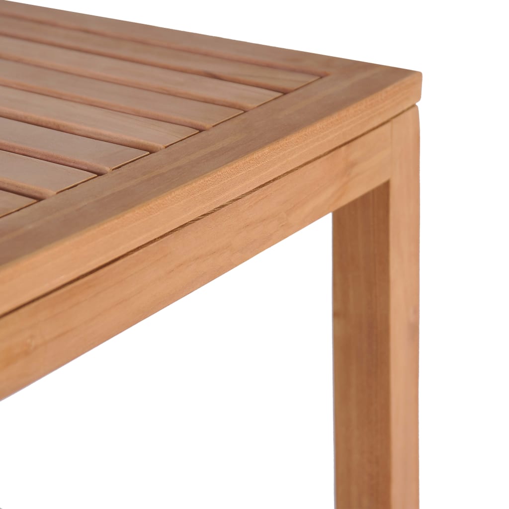 Estantería de baño 4 niveles madera teca maciza 42x42x165 cm