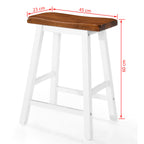 Juego de mesa alta y taburete de cocina 5 pzas madera maciza