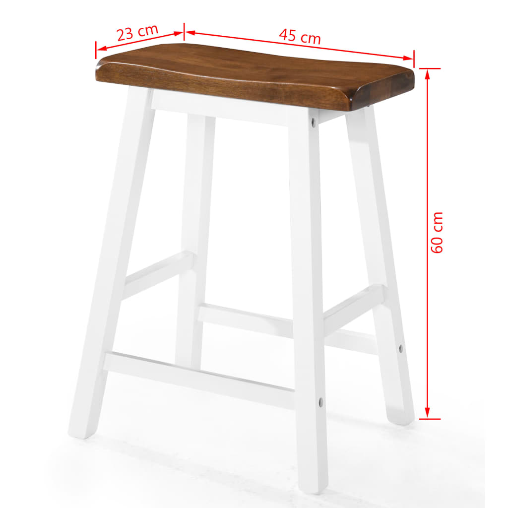 Juego de mesa alta y taburete de cocina 5 pzas madera maciza