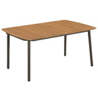 Mesa de comedor de jardín madera maciza de acacia 110x110x75 cm
